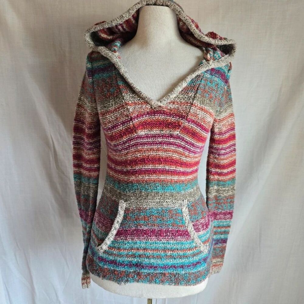 Roxy Womens Small Knit Hooded Sweater